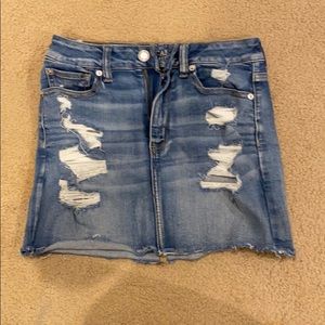 American eagle jean skirt